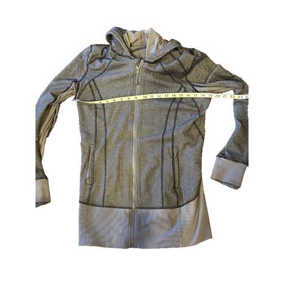 EUC Lululemon Daily Practice Jacket Heathered Herringbone Size 12 - Picture 9 of 10